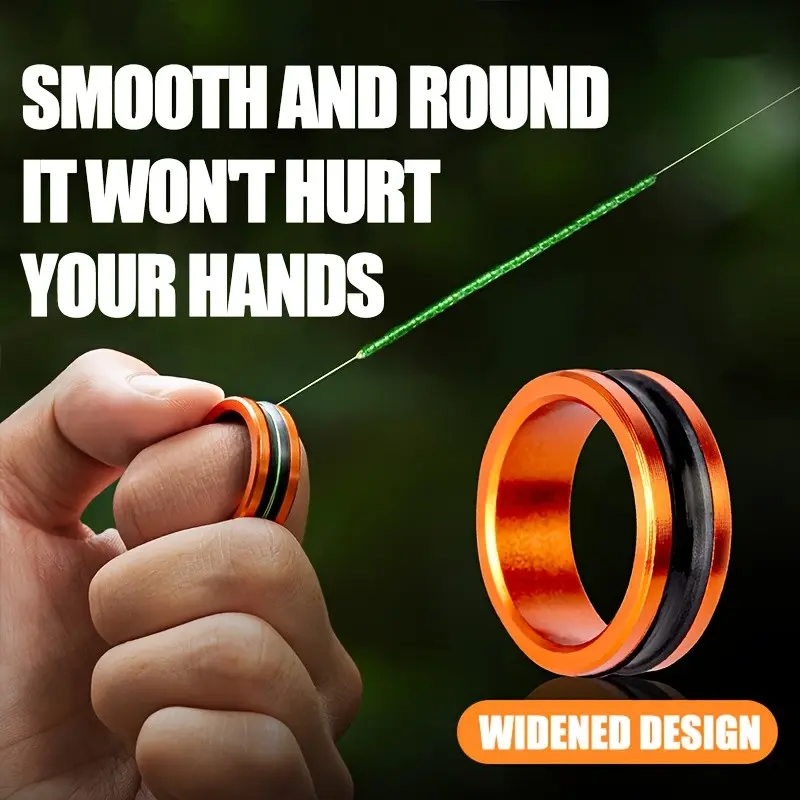 Aluminum Alloy Ring Line Puller, Non-Slip Tightening Ring, Fishing Line Knotter, Hand Protector Tool, 1pc Ring Line Puller, Accessories, Design