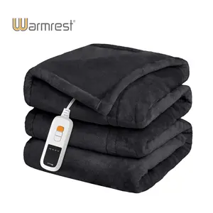 Warmrest Vegan Single Pull Flannel Queen Size Bed Blanket - Super Warm and Thick Winter Blanket, Super Soft 200GSM Plush Blanket
