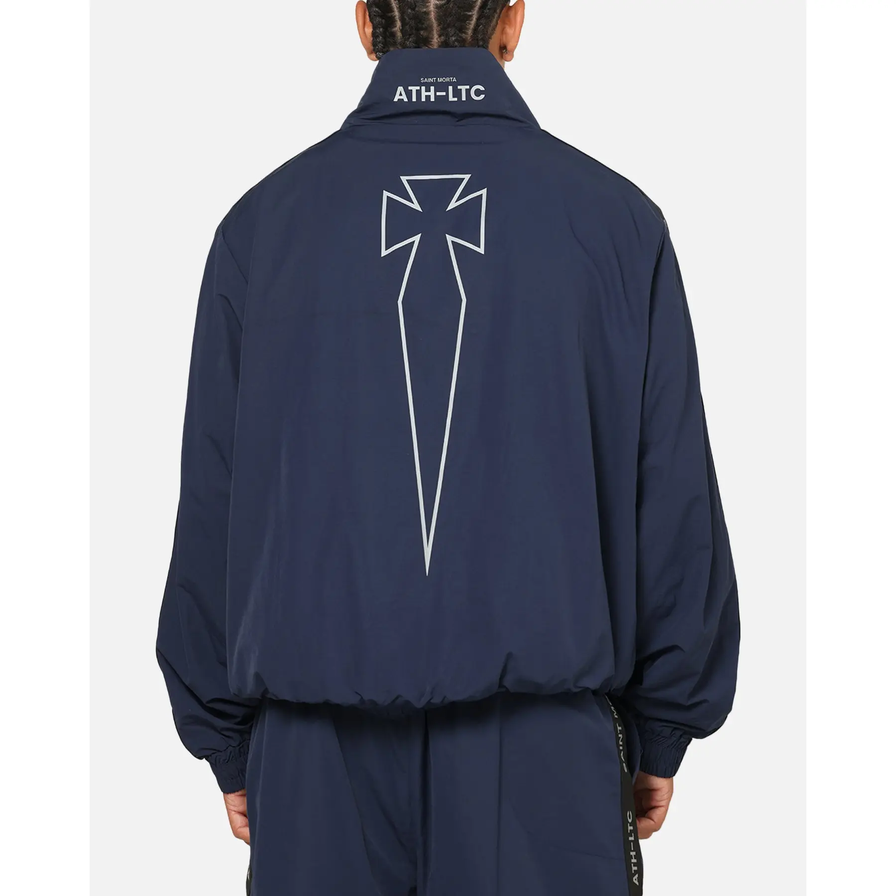 Saint Morta Athltc Zip Jacket Dark Royal/White