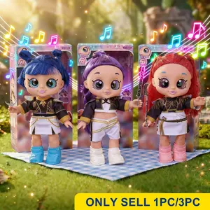 13-inch Black Gold Edition K-pop Girl Group Doll, Anime Collectible Figure, 5D Shiny Eyes, Musical Articulated Doll, Rumi Zoey Mira, Perfect Gift for Girls on Holidays/Birthdays