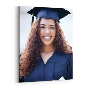 BARLEY ONE Click Shop Chat, Send Photo. Custom Graduation-Themed Canvas (2:3), Graduation Photos into Personalized, Professionally Framed Wall Art. Ideal for Decorating Your Dorm Room, Mother's Day,2026 Graduation Season Gifts