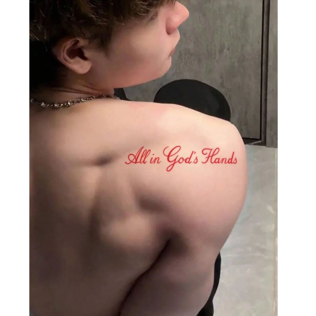 Motivational Quote Temporary Tattoo Sticker, European Style, Water-Resistant, Sweat-Proof, Washable, Realistic Tattoo for Fashionable People, Temporary Tattoos Stickers
