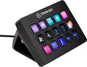 Elgato Stream Deck MK.2 Studio Controller with 15 Macro Keys Trigger Actions in Apps Works with Mac & PC Ideal for OBS Twitch Youtube & More