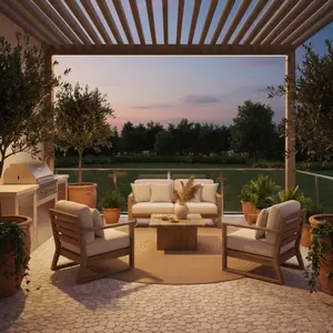 Navajo White 12" x 12" Interlock Pebble Tile