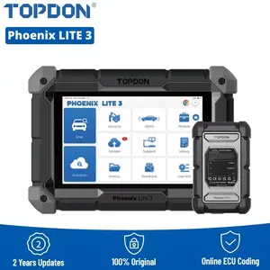 2025 TOPDON Phoenix Lite3 Upgraded TopDon Lite 2 Scanner, Bi-Directional Scan Tool with CAN-FD Car Diagnostic Scanner Tool 35+ Maintenance Reset Topology Mapping ECU Coding FCA Autoauth Car Scanner obd2