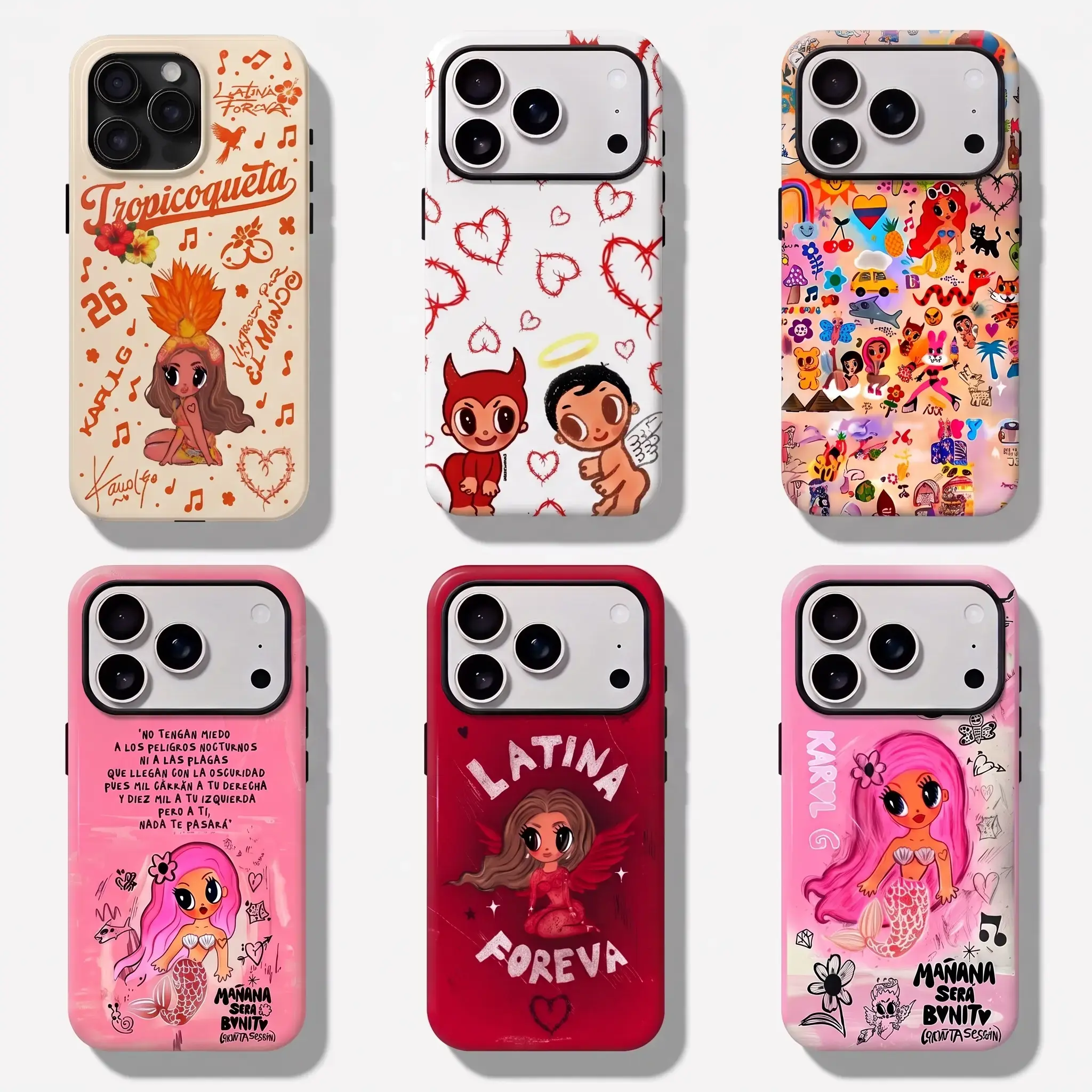Viajando Por El Mundo Tropitour Phone Case, La Bichota Latin Queen Fans Phone Cover, Latina Phone 17 Air Pro max