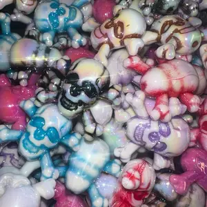 Acrylic Skeleton Beads