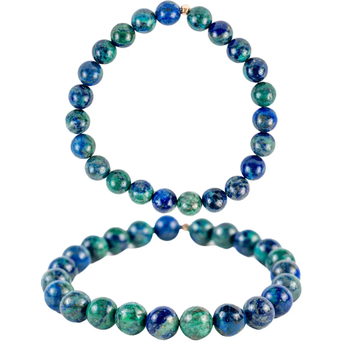 Gemstone Jewelry - Azurite Bead Bracelet for Insight & Empowerment - Creative Muse Jewelry -Artistic Accessory in All Sizes