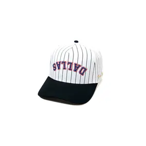 Pinstripe USD Dallas - BLACK / WHITE (rwb)