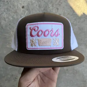 Coors Vintage Snapback Trucker Hat Mesh Back Yupoong 6006