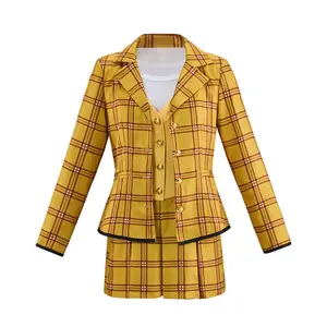 Yellow Plaid Skirt Set Clueless Cher Horowitz Costume