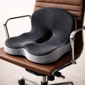 Orthopedic Seat Cushion for Tailbone Pain & Posture Support (Memory Foam)