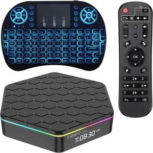 Android 12.0 TV Box 6k/3D HD Tv Box H618 Quadcore 4GB 32GB ROM 2.4G/5.0G Dual WiFi & BT 5.0 Android Box Support Multi-Lingual Iptv Box with LAN Ethernet 10/100M for Movie Game Chat etc.