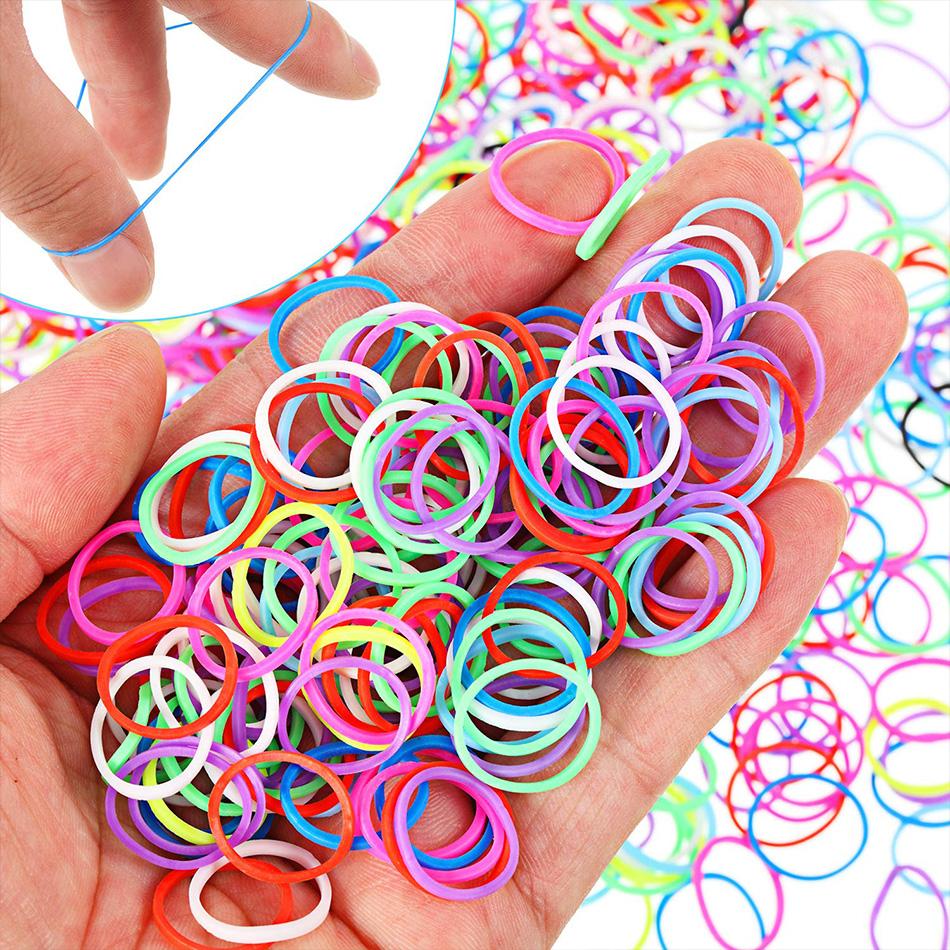 ITODAY Color Elastic Hair Bands, Hair Ties Multi Color Hair Tie Elastic ...