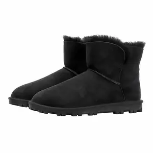 Kirkland Signature Womens Size 6, Short Shearling Boot, Black New in Box