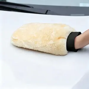 Car Cleaning Microfiber Gloves, Dual-Sided Thickened Imported Car Wash Sponge, Bear Paw Cloth, Vehicle Care Tool, Efficient Washing Aid