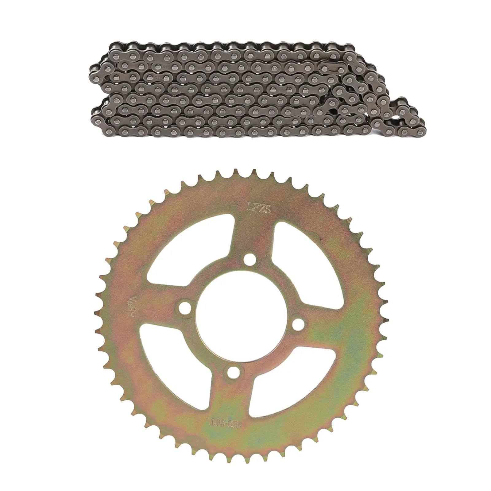428 50T Rear Chain Sprocket with Drive Chain for Go Kart ATV UTV Quad Buggy Dune Trike Drift Tricycle Four Wheeler Offroad Motorcycle Dirt Pit Bike Trail Mini Pocket Bike 110cc-150cc