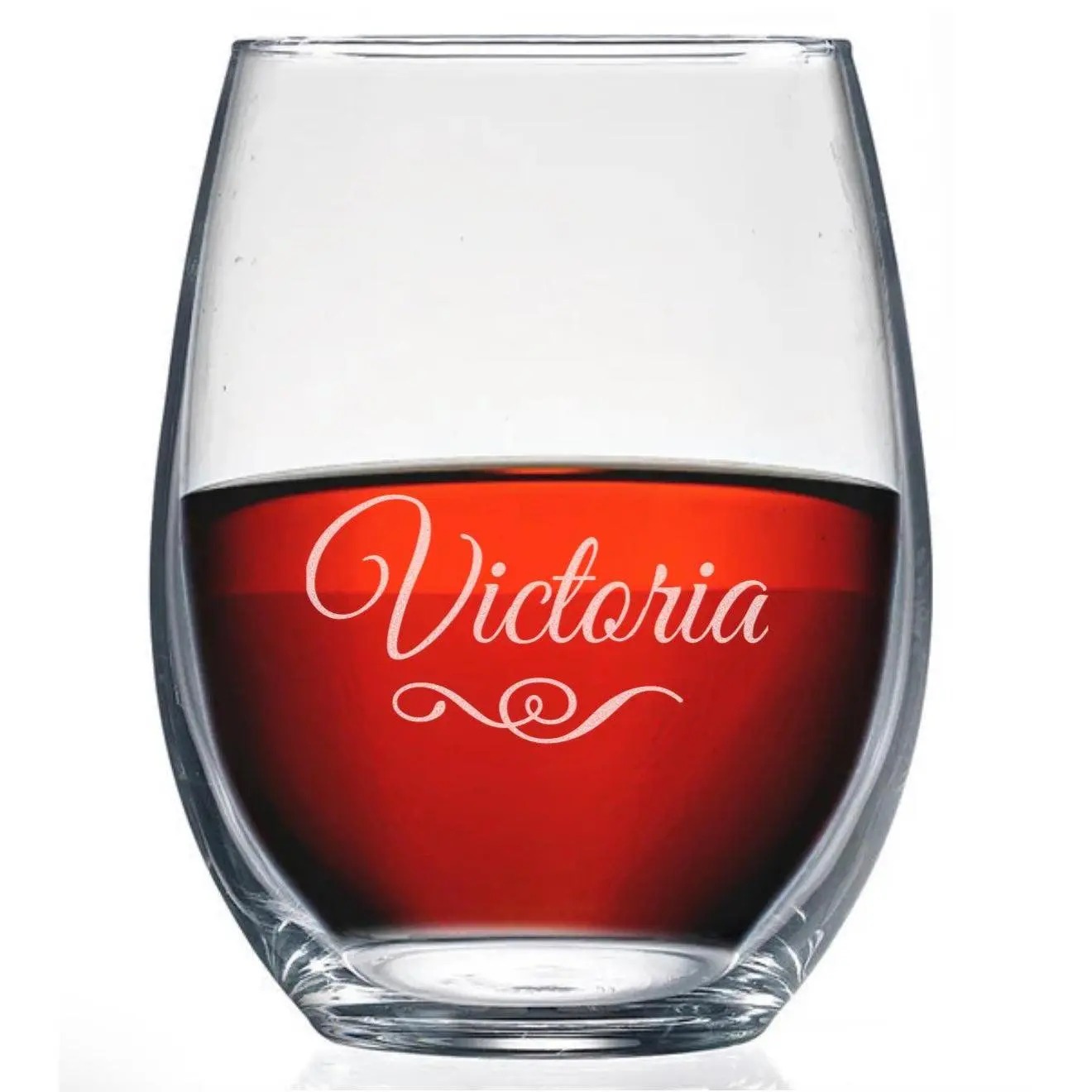 Personalized Stemless Wine Glass