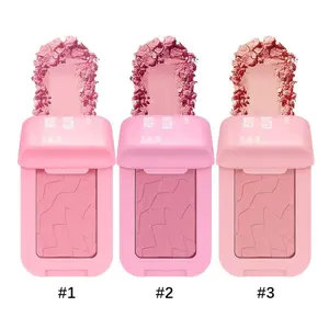 Long-Lasting Matte Blush Powder, Waterproof & Sweatproof Oil-Free Makeup, Lipstick Color, Natural Finish, Perfect for Daily Use