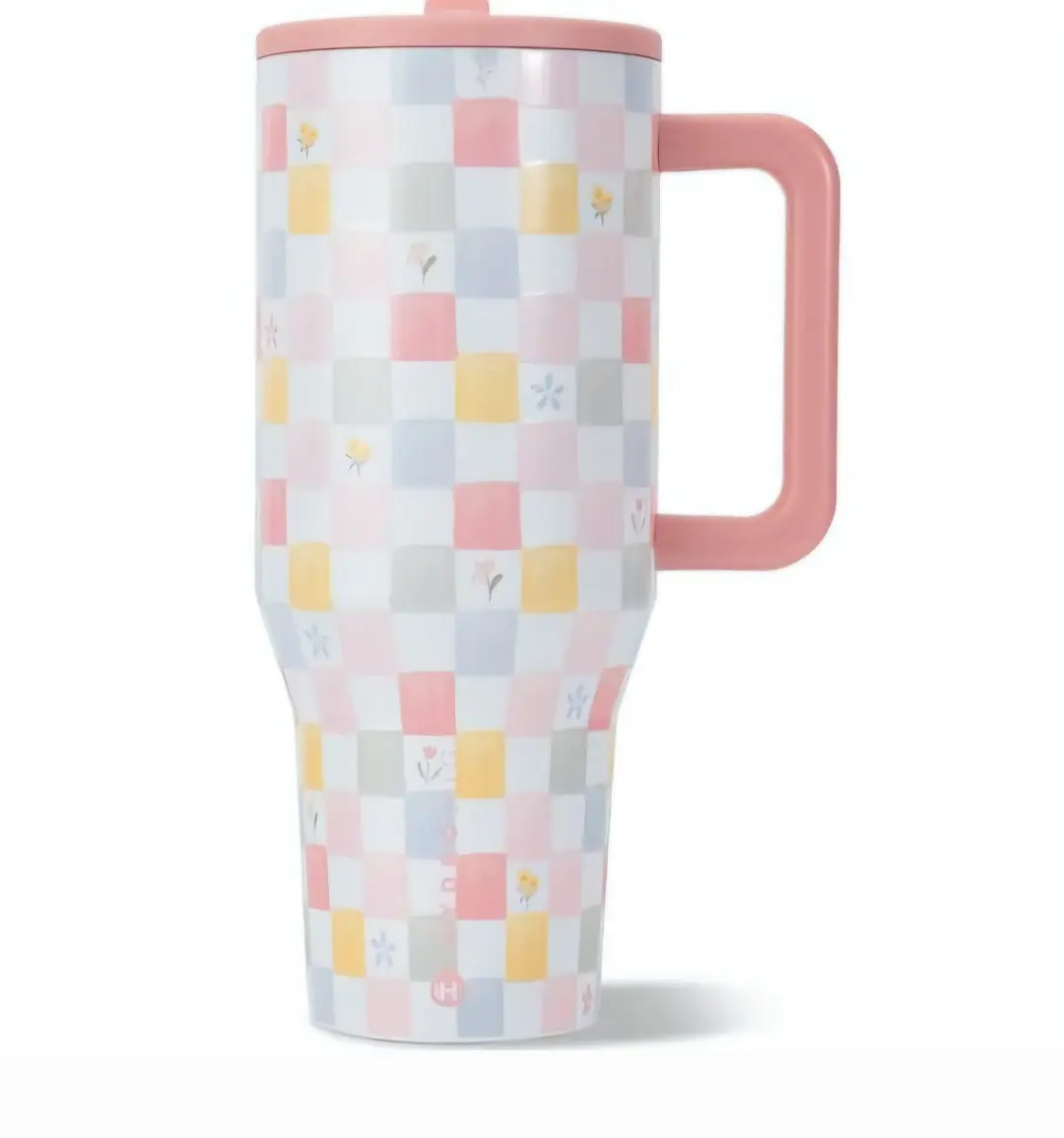 HydroJug Pastel Checkers 40 oz Traveler