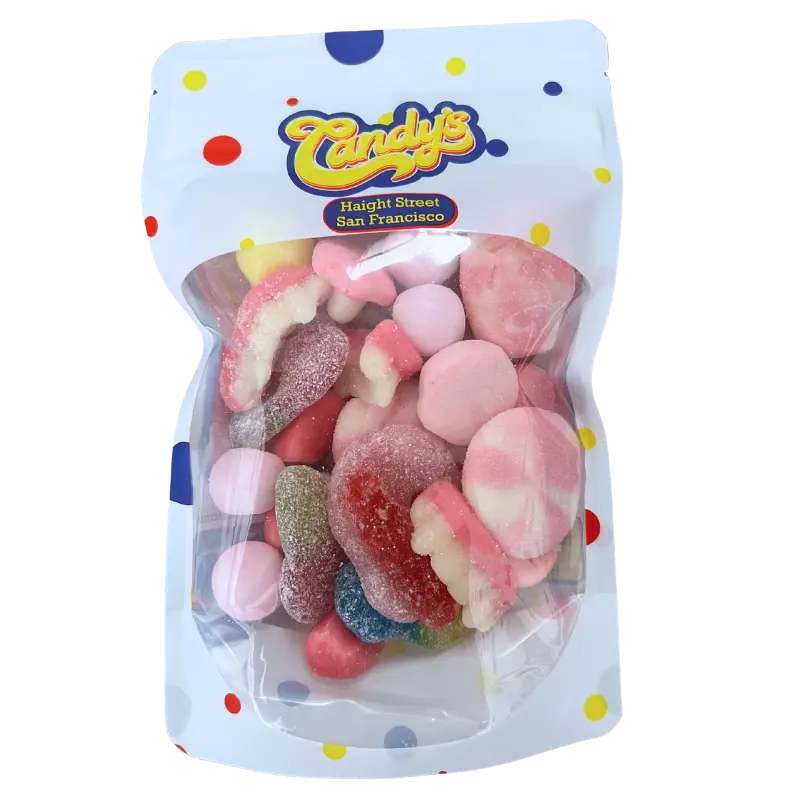 Swedish Plant-Based Gluten-Free Mixed Candy Pouch - 6 oz Top 10 Variety Box with Hallonshots, Strawberry Dream, Sour Treats, Real Fish, Foam Snacks, Fizzy Mushroom Bites