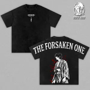 Toji Fushiguro Vintage Washed Oversized Anime Graphic Tee, Jujutsu Kaisen Double Printed T-Shirt, Heavenly Restriction Shirt, Heavyweight Cotton Unisex Streetwear Top, Gift for JJK Fans, Gym Pump Cover