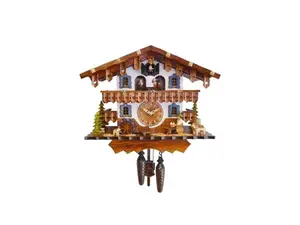 Engstler ENGS 447QMT Battery-Operated Full-Size Cuckoo Clock, Home Decor Clock for Home Supplies