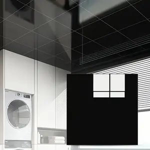 30x30 cm PVC wall sticker black and white self-adhesive decorative board waterproof wall paper for kitchen and bathroom, removable waterproof wall sticker for home wall and ceiling decoration