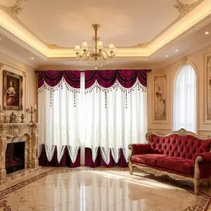 Vibrant Half-Transparent Privacy Curtain, Colorblock Embroidered Design, Easy Hanging Rod Pocket, Ideal for Bedroom Living Room Kitchen Closet Study Home Decor, Home Decoration Curtain, Window Curtain