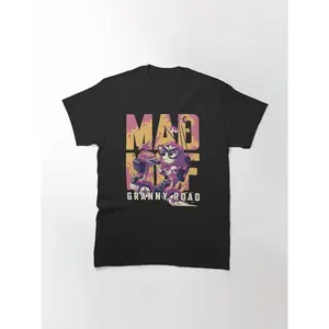 Mad Muf: Granny Road // Muffin Heeler, Aussie dog, Bingo, Bandit, Chilli Classic T-Shirt