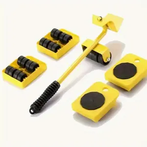 5-Pack Furniture Moving Kit Heavy Duty – Furniture Lifter and Slider Pads with Wheels, Easy Moving Tool for Sofa, Bed, Desk, Cabinets, Home Essentials & Furniture Dolly Set for Heavy Furniture