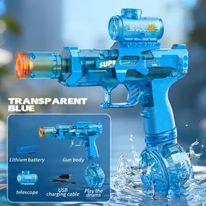 Electric Water Gun Rechargeable Automatic Spray Gun Capacity Range Up to 32 FT Range for Adults & Kids Summer Beach Party Water Blaster