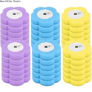 36PCS Disposable Toilet Wand Refills, 36-Piece Bathroom Cleaning Tool Set, 3-Layer Sponge Material Refill Heads, 6-Pack/12-Pack Options, Household Essential, Convenient & Efficient (Brushes Not Included),summervibes