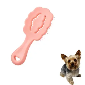 Cloud Shape Small Dog Brush - For Shih Tzus  Yorkies And Maltipoos Ideal Puppy Hair Brushes Maltese Breeds (pink)