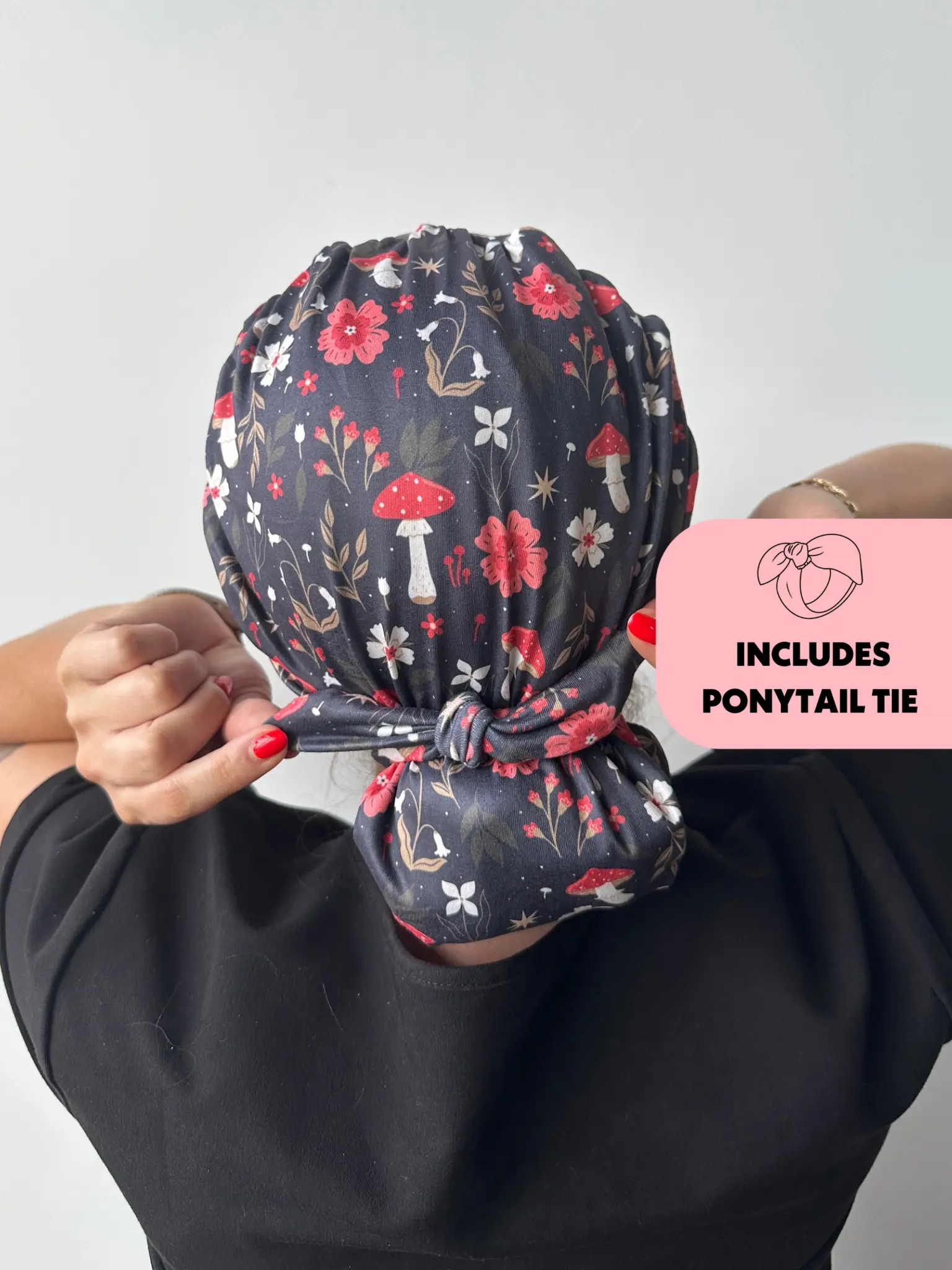 DuoStyle Scrub Hat - Mushrooms