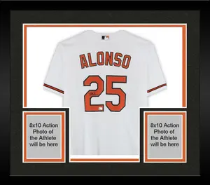 Framed Pete Alonso Baltimore Orioles Autographed White Nike Replica Jersey - Fanatics Authentic Certified