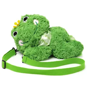 EMOIN Cute Frog Plush Toys 11.8 Inch Giant Frog Stuffed Animal Toy Birthday Gifts for Kids Adventure and Playtime,Frog Backpack