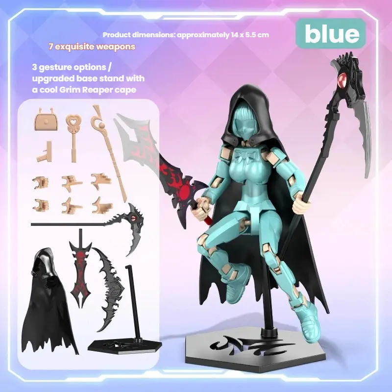 Magical Girl Teal + Cloak & Scythe