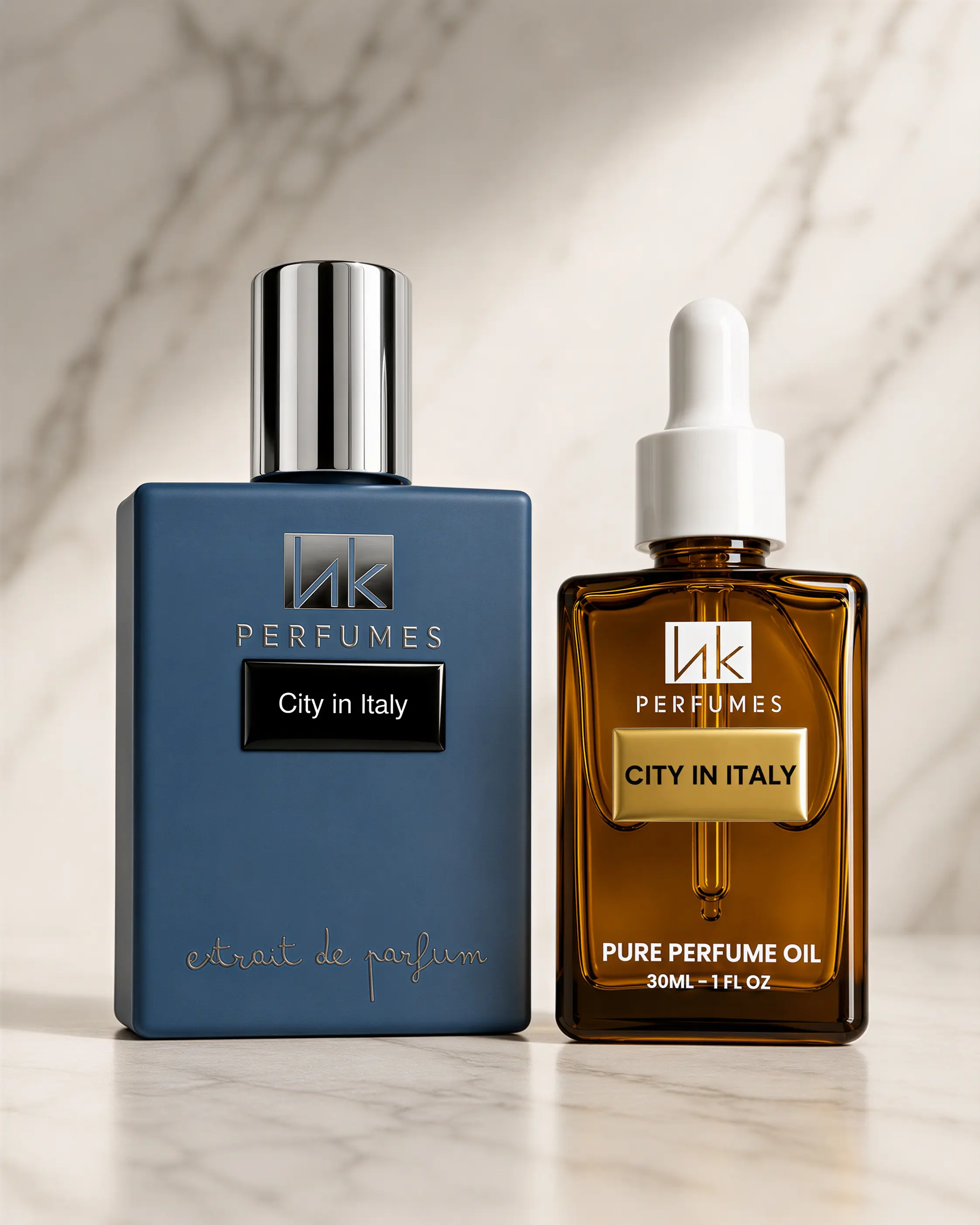 Women's Bright Sweet & Elegant Fragrance Set - Italy City Citrus Gourmand Liquid Oil (30ML), Jasmine & Lavender Layering Perfume (50ML), Bright, Sweet, And Elegant Fragrance, Captivating Fragrance, Daily Wear Fragrance