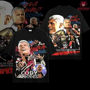 'The American Nightmare' Cody Rhodes v3 WWE Legend Premium Wrestling T Shirt 100% Cotton T-Shirt The Charismatic Army, Team Xtreme Shirt, WWE Fans Shirt, WWE Event Outfit