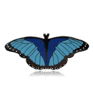 Blue Morpho Butterfly Hard Enamel Pin