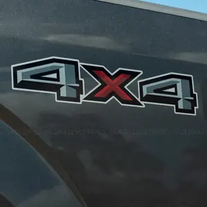 4X4 vinyl decal fits 2015-2020 Ford F-150 pickup truck bedside   2’pcs