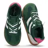 Women's Wide Toe Box 0-Drop Rubber Workout Sneakers - Polyester Athletic Trainer Runner Shoes, Lightweight Comfortable Running Sports Shoes for Women, Hiking