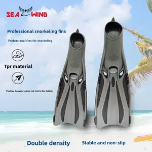 Manufacturer snorkeling flippers free diving long flippers frog shoes adult men's and women's professional swimming duck flippers training supplies and equipment