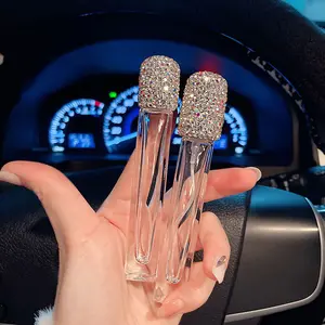 Light Luxury Inlaid Rhinestone Perfume Bottle Empty Bottle High-end Ladies Portable Travel Glass Essential Oil Roller Bottle