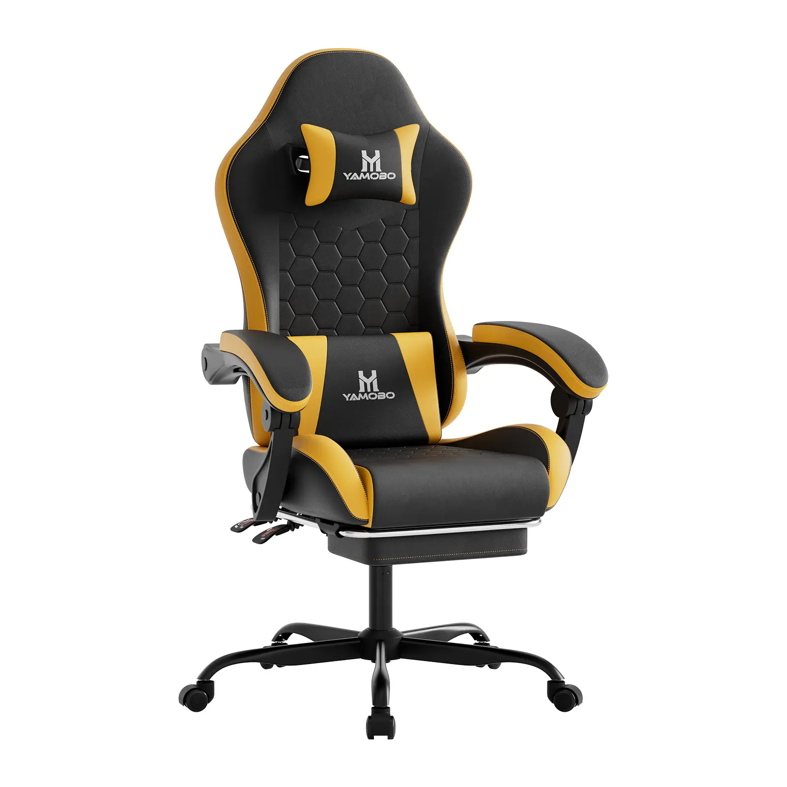 Ergonomic Office Chair   Gaming, Office, and Streaming Multi-Purpose Computer Chair   Reclining with Adjustable armrest Footrest   Thick, Breathable wide Cushion Gaming Chair   Silent  swivel caster woman man lumbar support black task