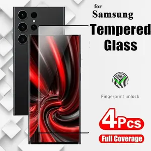 Full Coverage 9H Hardness Tempered Glass Screen Protector Smartphone Protection for Samsung Galaxy S26/S26 Plus/S26 Ultra/S25 S24 S23 S22 Ultra S25 S24 S23 S22 Plus FE, Touch Sensitive, Compatible with Fingerprint Sensor, High Definition.....