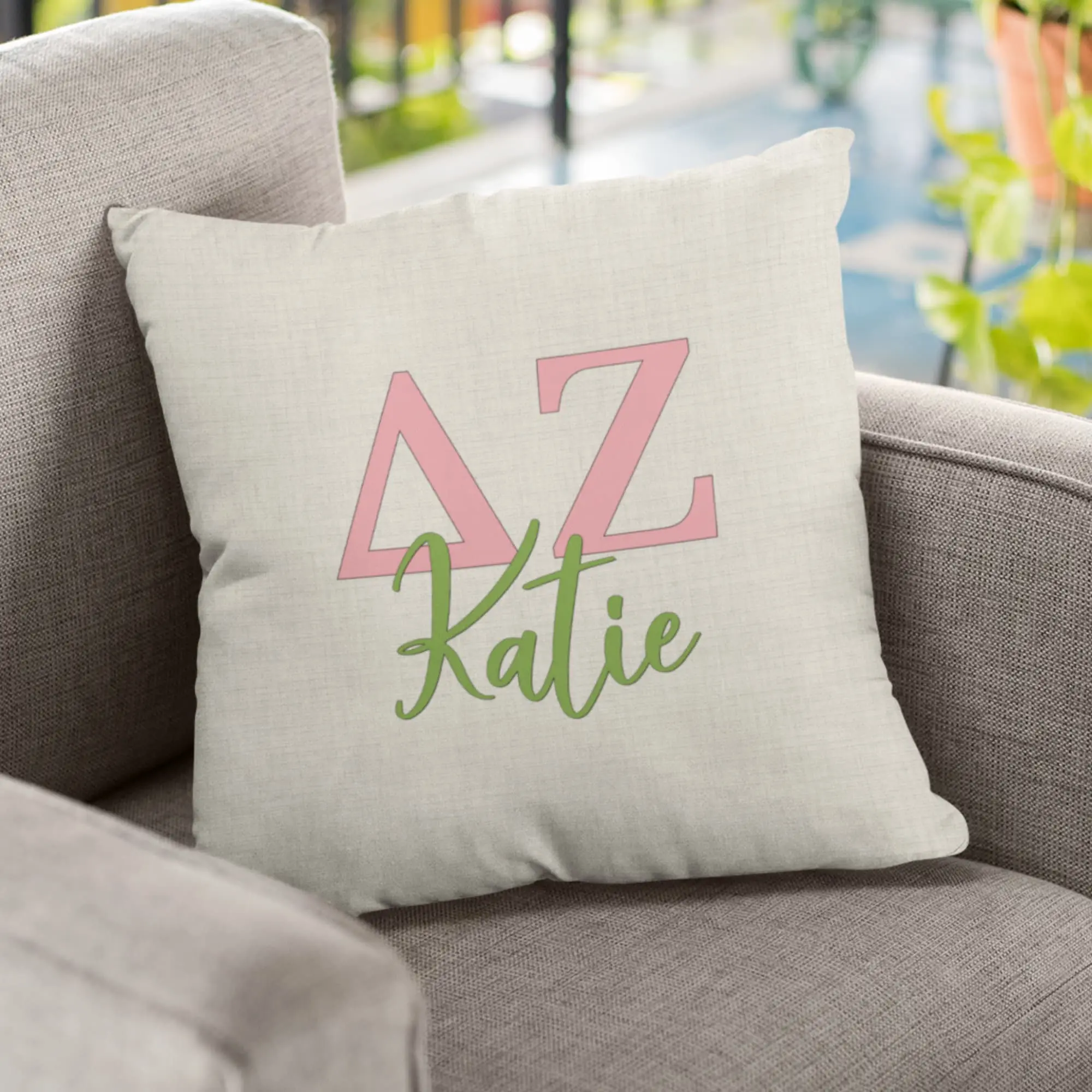 Delta Zeta Sorority Pillow - Perfect Custom Big Little Gift!