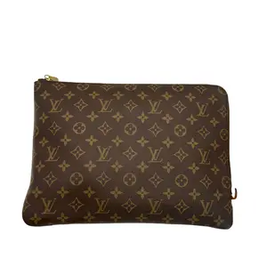 Pre-owned Louis Vuitton Monogram Canvas Zip Clutch Pouch