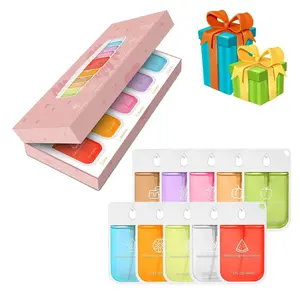 Portable Antibacterial Hand Sanitizer Spray Set, 10 Color Liquid Disinfectant Cleaner, Moisturizing Hand Sanitizer, Hand Care, Holiday Gift, Home Use